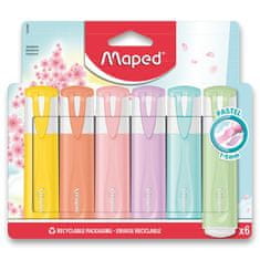 Maped - Zvýrazňovač Fluo Peps Pastel 6 ks