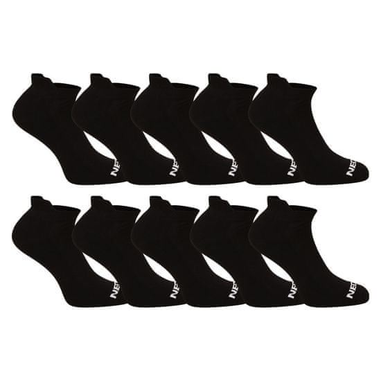 Nedeto 10PACK ponožky nízké černé (10NDTPN001-brand)