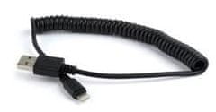 Gembird CABLEXPERT Kabel USB A Male/Lightning Male, 1,5m, černý, kroucený