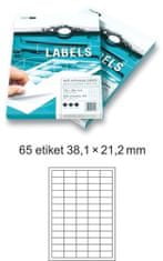 Smart LINE Samolepicí etikety 100 listů ( 65 etiket 38,1 x 21,2 mm)