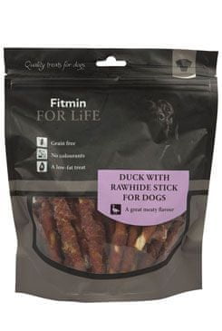 Dibaq Pochoutka FFL dog treat duck with rawhide stick 400g