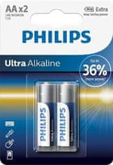 Philips Baterie LR6E2B/10 Ultra Alkalické AA 2ks