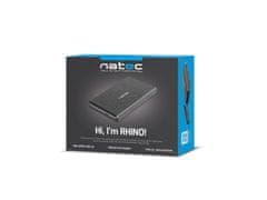 Natec Externí box pro HDD 2,5" USB 2.0 Rhino, černý