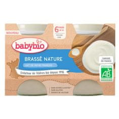 Babybio Brassé z francouzského mléka natur 2x 130 g