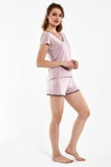 Cornette Dámské pyžamo 861/262 Michelle + Ponožky Gatta Calzino Strech, růžová, L