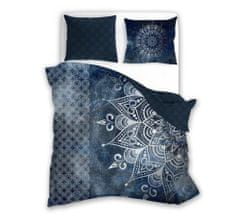 FARO Textil Povlečení ze saténové bavlny Pure Sateen 140x200 cm modré