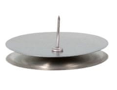 Ceramicus Svícen stolní hladký stříbrný d5/4cm
