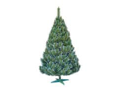 Stromek BOROVICE umělý vánoční s bílými konci + stojan 140cm