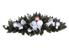 Ceramicus Vazba se šiškami a koulemi vánoční umělá 66x25cm