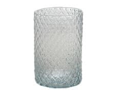 Sandra Rich Váza DIAMOND VÁLEC ruční výroba skleněná d15x15cm