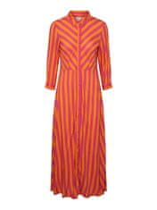 Y.A.S Dámské šaty YASSAVANNA Loose Fit 26022663 Orange Pepper (Velikost L)