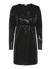 Y.A.S Dámské šaty YASDARKNESS Regular Fit 26031541 Black (Velikost L)