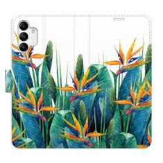 iSaprio Flipové pouzdro - Exotic Flowers 02 pro Samsung Galaxy A04s