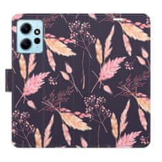 iSaprio Flipové pouzdro - Ornamental Flowers 02 pro Xiaomi Redmi Note 12 5G