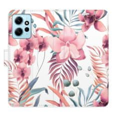 iSaprio Flipové pouzdro - Pink Flowers 02 pro Xiaomi Redmi Note 12 5G