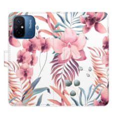 iSaprio Flipové pouzdro - Pink Flowers 02 pro Xiaomi Redmi 12C