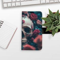iSaprio Flipové pouzdro - Skull in Roses 02 pro Xiaomi Redmi Note 12 5G