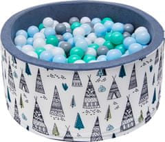 iMex Toys 2891 Suchý bazén s míčky modrý