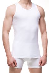 Cornette Pánské tričko 213 Authentic white plus + Ponožky Gatta Calzino Strech, bílá, 4XL