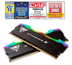 Patriot VIPER XTREME 5 RGB 32GB DDR5 8000MT/s / DIMM / CL38 / Kit 2x 16GB