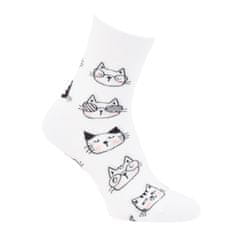Zdravé Ponožky dámské bavlněné vzorované ponožky kočičky 6102123 4-pack, 35-38