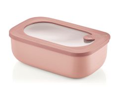 Guzzini ECO STORE&MORE Box na jídlo, obdélníkový, 900 ml, barva Peach Blossom Pink