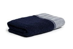 Möve BROOKLYN ručník s bordurou 50 x 100 cm, modrý