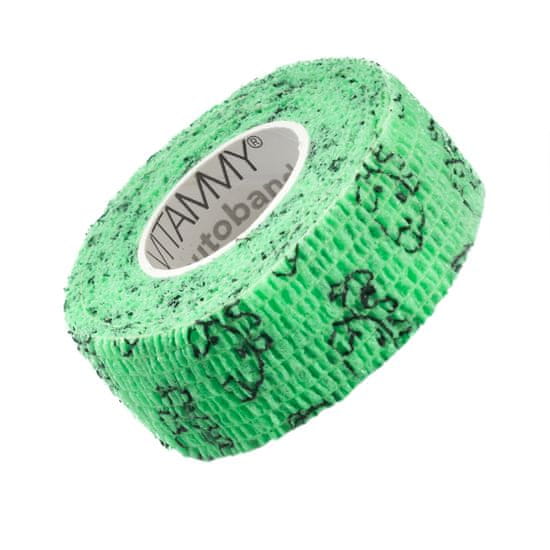 Vitammy Autoband Samolepící bandáž s potiskem kočky, zelená, 2,5cmx450cm