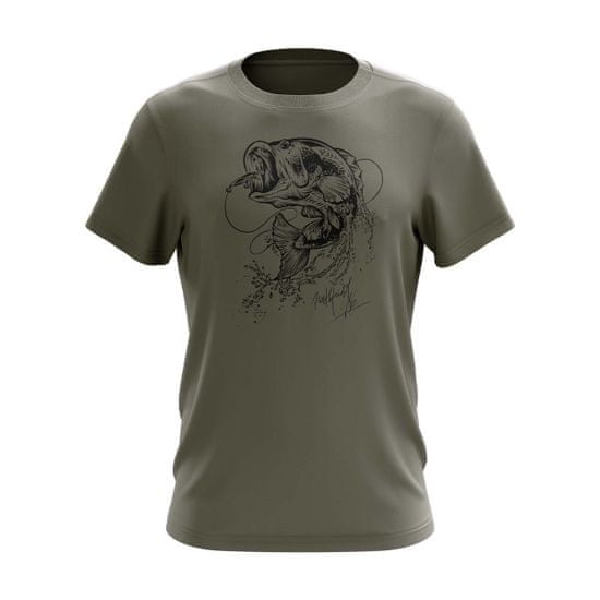 Northfinder pánské tričko z organické bavlny s potiskem ARCHIE