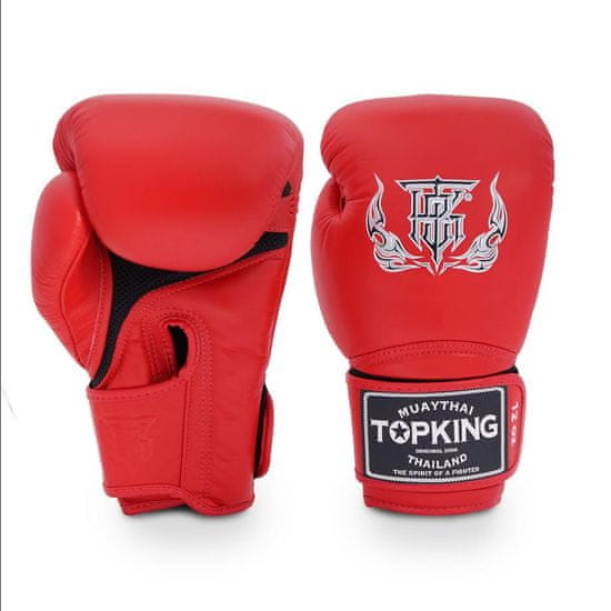 Top King Boxerské rukavice TOP KING Super Air Single Tone - červené