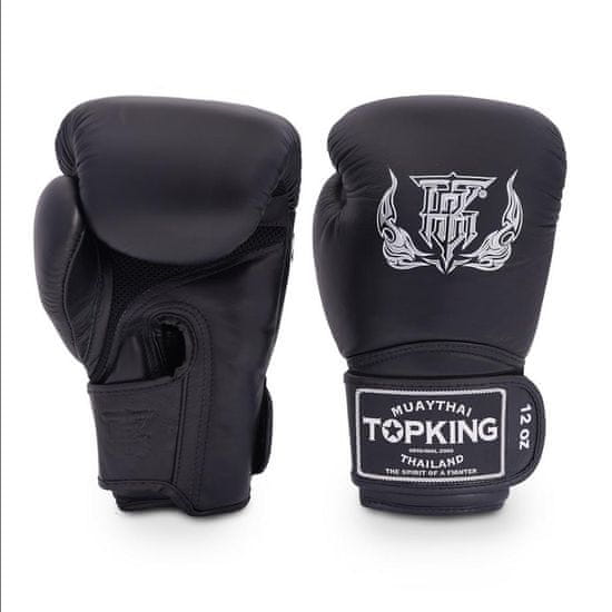 Top King Boxerské rukavice TOP KING Super Air Single Tone - Černé