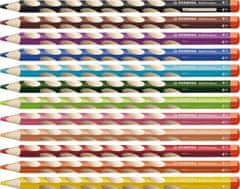 Stabilo EASYstart sada 12 pastelek pro praváky s ořezávátkem