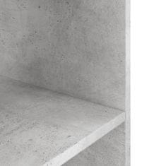 shumee Stojan na akvárium betonově šedý 120x40x60 cm kompozitní dřevo