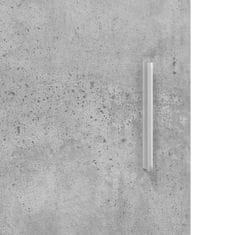 Vidaxl Stojan na akvárium betonově šedý 101x41x58 cm kompozitní dřevo
