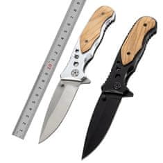 IZMAEL Outdoorový skládací nůž Italo-Černá/Hnědá KP27880