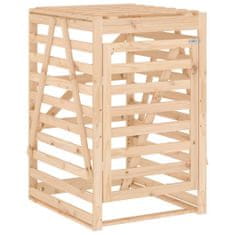 Greatstore Úložný box na popelnici 84 x 90 x 128,5 cm masivní borové dřevo
