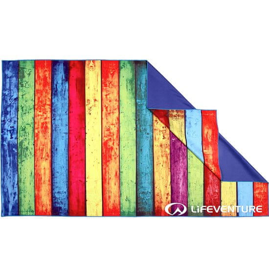 Lifeventure Ručník Lifeventure Printed SoftFibre Trek Towel - Striped Planks