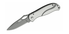 CRKT CR-6480 PAZODA SILVER BLACK kapesní nůž 6,7 cm, stříbrno-šedá, celoocelový