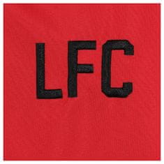 FotbalFans Bunda Liverpool FC s kapucí, zip, kapsy, znak, černo-červená | XL