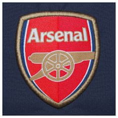 FotbalFans Bunda Arsenal FC s kapucí, zip, kapsy, znak, modrá | S