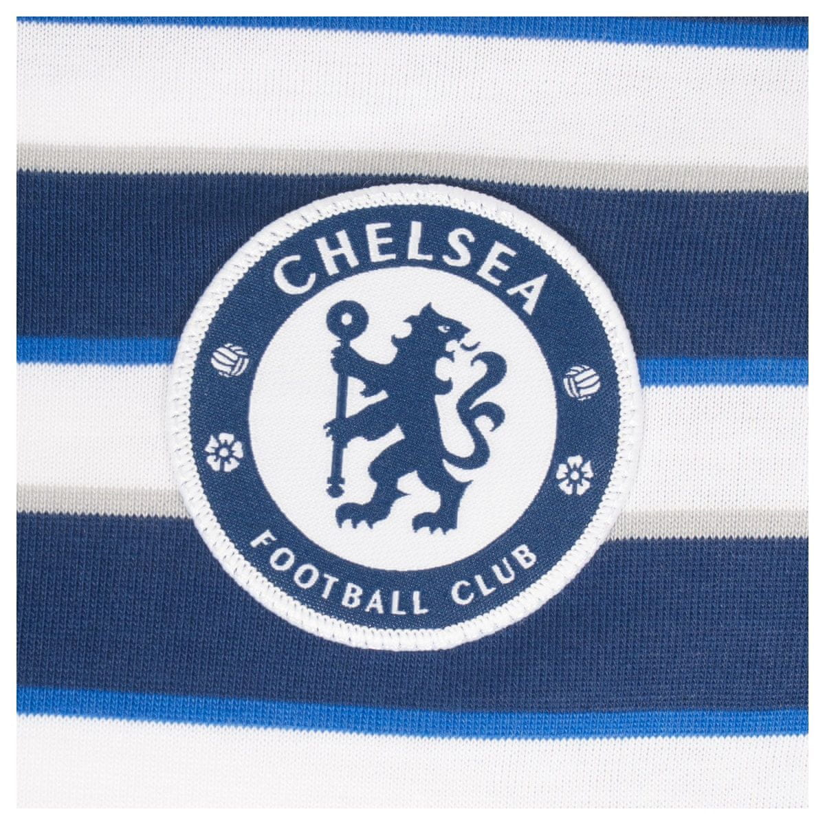 FotbalFans Polo Tričko Chelsea FC, vyšitý znak, poly-bavlna, modro-bílé