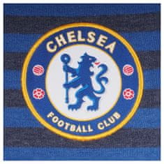 FotbalFans Polo Tričko Chelsea FC, pruhované, znak, poly-bavlna, modrá | XL