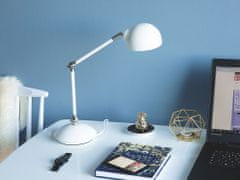 Beliani Kancelářská lampa, nastavitelná, bílá, 60 cm, HELMAND