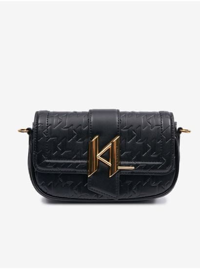 Karl Lagerfeld Černá dámská vzorovaná kabelka KARL LAGERFELD