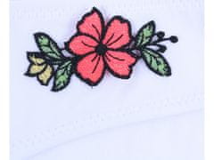 sarcia.eu Bílé kalhotky z outfitu s květinami L