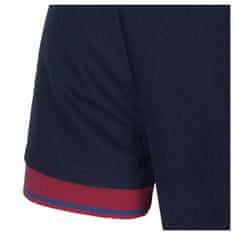 FotbalFans Polo Tričko FC Barcelona, vyšitý znak, poly-bavlna, modrá | XL