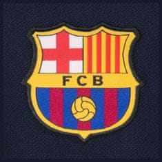 FotbalFans Polo Tričko FC Barcelona, vyšitý znak, poly-bavlna, modrá | XL