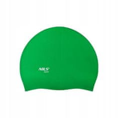NILS Plavecká čepice silikonová NQC Dots zelená