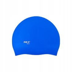 NILS Plavecká čepice silikonová NQC Dots modrá 
