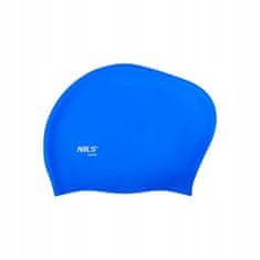 NILS Plavecká čepice silikonová NQC modrá 